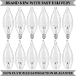Colwatt 12 Pack Candelabra Light Bulbs 40w Equivalent Warm White 2500k E12 Dimma. Fixed Price $17.75.