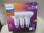 Philips 65w 7.5w Led Indoor Light. Dimmable Warm Glow Effect. Soft White 3 Pack. Fixed Price $14.99.