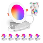 Recessed Lighting 4 Inch Rgbcw Color Changing 12w Led Downlights With Junctio.... Fixed Price $64.33.