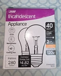 Feit Electric Ceiling Fan, Dimmable 40w 120v 280lumens, Soft White Clear Glass. Fixed Price $9.99.
