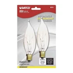 Satco 25w 2pk Clr Cand Bulb. Fixed Price $7.63.