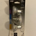 (3-pk) Feit Electric Bi-pin Base Led Light Bulb White 5000k 35w 120v Gu10. Fixed Price $7.19.