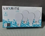 Luxrite Led Standard A19 Light Bulbs 9w 60w Equivalent Cool White 800lm 4 Unit. Fixed Price $7.00.