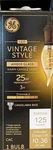 Ge 25-watt Vintage Style Clear Amber Glass Cac Led W/candelabra Base. Fixed Price $13.99.