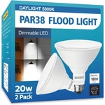Par38 Led Outdoor Flood Light Bulbs 2 Pack Dimmable 20w(200w Equivalent) E26 Bas. Fixed Price $29.07.