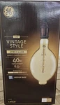 2 Pack - Ge Vintage Style Led Bulb Amber Glass Warm Candle Light 40 Watt Bt56. Fixed Price $35.00.