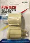 New Bulb Socket Adapter Converts 110v Plug To Screw Base Powtech Trisonic. Fixed Price $6.50.