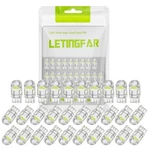 Letingfar 194 Led Light Bulb White 6000k Pack Of 30, 168 2825 W5w White-30pc. Fixed Price $14.76.