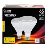 Feit Electric 2-pack Br40 Dimmable Recessed Flood Led Light Bulb E26 3000k. Fixed Price $15.99.