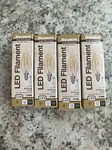 4 Pack: Bulbrite 776903 2.5w Led, Bulb Type Ca10, Base E12, 2100k Filament. Fixed Price $22.00.