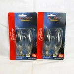 New Lot Of (2) Sunbeam Chandelier 40w Clear Glass Candelabra Base Packs. Fixed Price $14.99.