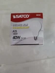 Satco S4165 40w A15 Ceiling Fan Light Bulb Frost Finish-lot Of 5. Fixed Price $23.66.