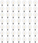 50-pack G40 Led Replacement Light Bulbs, E12 Screw Base Shatterproof Globe Bu.... Fixed Price $37.57.