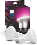 Philips Hue 85-watt Equivalent Br30 Smart Led Color Changing Light Bulb 2-pack. Fixed Price $81.66.