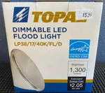 Topaz Dimmable Led Flood Light Par38 - 1,300 Lumens Lp38/17/930/g7. Fixed Price $15.99.