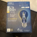 Cree 60-watt Clear A19 Shape Smart Led Light Bulb W/standard Medium Base. Fixed Price $13.00.