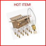 Holiday Joy C26 Christmas Crystal Clear Torpedo Tip Candelabra Replacement Night. Fixed Price $25.44.