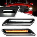 2pcs White&amber Led Hood Scoop Light For 2010-2018 Ram 1500 Sport Air F.... Fixed Price $109.68.