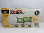 3 Pack Sylvania 40w 120v Double Life Clear Globe Light Bulbs Indoor G25. Fixed Price $24.00.