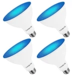 Luxrite Led Par38 Flood Blue Light Bulb 8w=45w Damp Rated Ul E26 Base 4 Pack. Fixed Price $44.95.