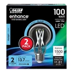 Feit A19 E26 (medium) Filament Led Bulb Daylight 100 Watt Equivalence 2 Pk. Fixed Price $21.00.