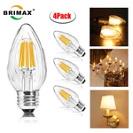 E26 Led Bulb F15 Flame Wrinkle Retro Dimmable Warm White Chandelier Candle Light. Fixed Price $47.99.