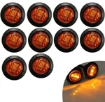 Kyyet 10 Pcs 3/4 Inch Mount Amber Led Rear Side Marker Indicator Lightsfor Truck. Fixed Price $15.00.