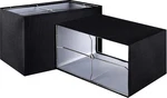Goso 8" 9" 14" Black Rectangular Lamp Shades Set Of 2 Medium, Spider Fitter (e26. Fixed Price $93.03.