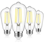 Asomst 4-pack Vintage Edison Led Bulbs, 60w Equivalent, 850lm 6w Light. Fixed Price $17.69.