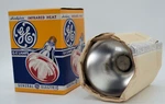 Ge Hardglass Infrared Heat Lamp 5 Round Bulb 250 Watt Nos New Old Stock B-1b. Fixed Price $19.00.