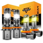 Auxbeam Canbus 9007 Led Headlights / H11 H8 Fog Light White Yellow Super Bright. Fixed Price $33.99.