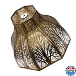 Metal Antique Bronze 8-petal Lotus Lamp Shade For Floor 5.3"x13"x9.5". Fixed Price $94.04.