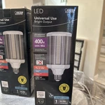 Feit Electric Led Universal Use Bulb Bright Output (400w) Daylight. Fixed Price $29.99.