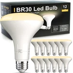 Volivo Led Flood Light Bulb 12 Pack, Recessed Ceiling Bulb, Br30, 65w Equival.... Fixed Price $63.46.