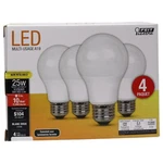 Feit Electric A19 E26 Led Bulb Soft White 25 Watt Size Medium Pack Of 4. Fixed Price $19.19.