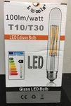 Leools 3 Clear Bulbs T10/t30 Led Edison Dimmable 7.5 12w E26/e27 Base 2700k. Fixed Price $24.95.