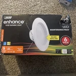 Feit Electric Ledr56b927camp6 5/6" 75w Equivalent Recessed Trim Downlight6-pack. Fixed Price $17.95.