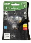 Feit Electric 35w Mr16 Bi-pin 12v Gu5.3 Led Landscape Light Bulb, Bright White. Fixed Price $8.99.