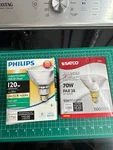 2-pack Lot Philips 83w = 120w Par38 Dimmable Flood Light Bulb Satco Warm White. Fixed Price $40.49.