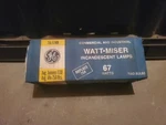 Ge - 67 Watt Miser Light Bulbs 2 Vintage. Fixed Price $18.00.