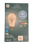 Ge 93100352 Led+ Color 800 Lumens 9.5-watt 60w A19 W/ Remote Control **new**. Fixed Price $13.46.