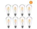Yansun E26 Medium Base Led Edison Bulb Warm White 2700k (8pck). Fixed Price $29.95.