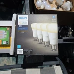 Philips Hue Smart 60w 800 Lumen A19 E26 Led Bulb - White Light 4 Pack. Fixed Price $28.99.