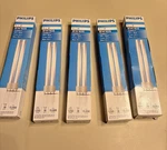 (lot Of 5) Philips Pl-l 4p 18w/835 359323 18w 4 Pin Compact Fluorescent Lamps. Fixed Price $24.95.