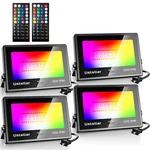 25w Led Rgb-w Flood Light For Garden Outdoor Ip66 Waterproof Ir Remote Control. Fixed Price $80.99.