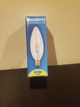 Bulbrite 40 Watt/130 Volt Clear Torpedo Candelabra Bulb Item #. Fixed Price $3.75.