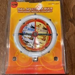 Full Spectrum Bulb 12w Simulates Natural Light. Fixed Price $13.00.