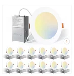 Amico 12 Pack Slim Panel Led Recessed Lights. Fixed Price $55.00.