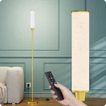 Nukanu Floor Lamp W/ Remote, Stepless Dimming, 3000-6000k, Brass Gold Finish. Fixed Price $71.98.
