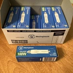10 Bulbs Westinghouse 04467 100w Single Ended Halogen T-4, Clear, E-11 Base. Fixed Price $89.99.